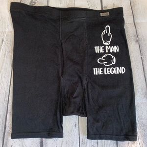 Funny-Handmade Mens boxer brief underwear- Hanes Brand Comfort Soft Size Large